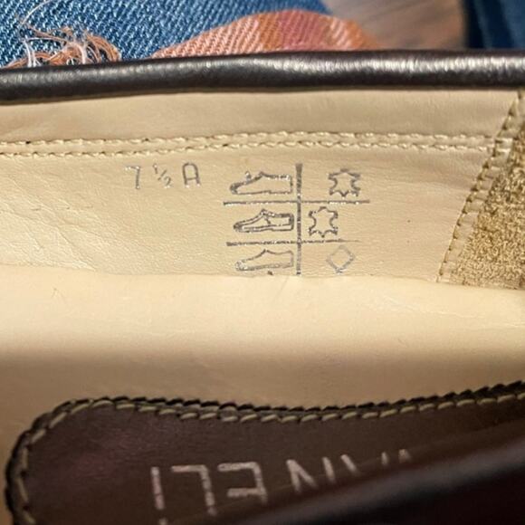 VANELI Matte Gold Driving Mocs Loafers Genuine Leather Styled in Italy Size 7.5 - Picture 9 of 13